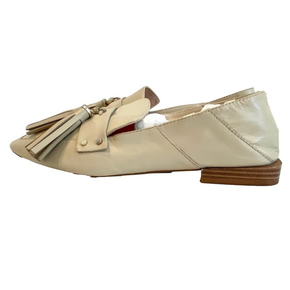 Zara Leather Nude Loafers - Picture 4 of 12